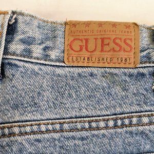Vintage Guess Jeans Classic Fit 050 Narrow Leg Original Fit size 28 Acid Wash